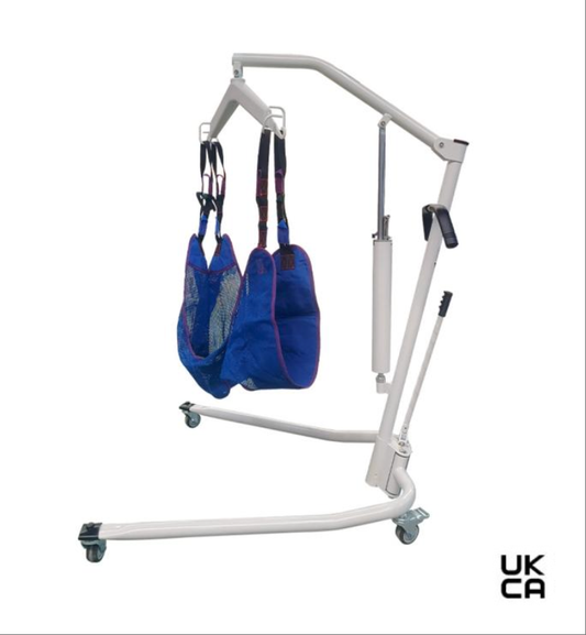 CareAge Medical 71910 Hydraulic Patient Lift, Grey (RAL 7047)