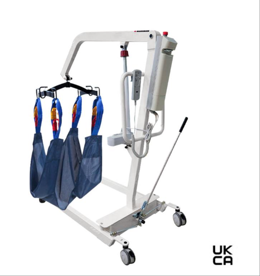 CareAge Medical 71920 Battery Powered Patient Lift, Grey (RAL 7047)