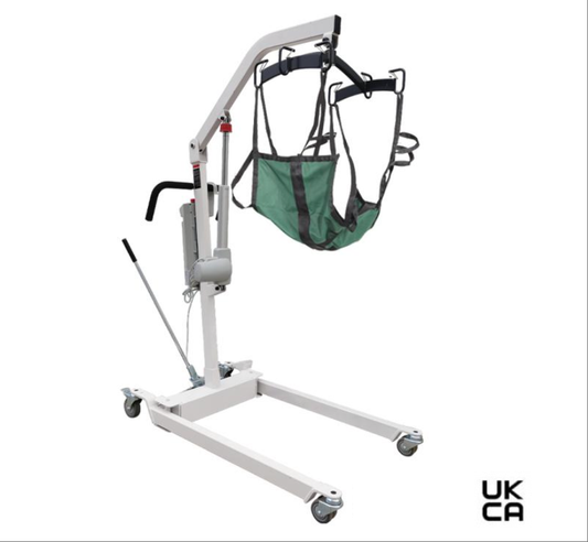 CareAge Medical 71922 Barictric Battery Powered Patient Lift, Grey (RAL 7047)